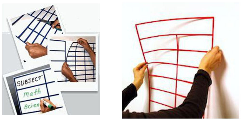 Whiteboard Pre Cut Grid