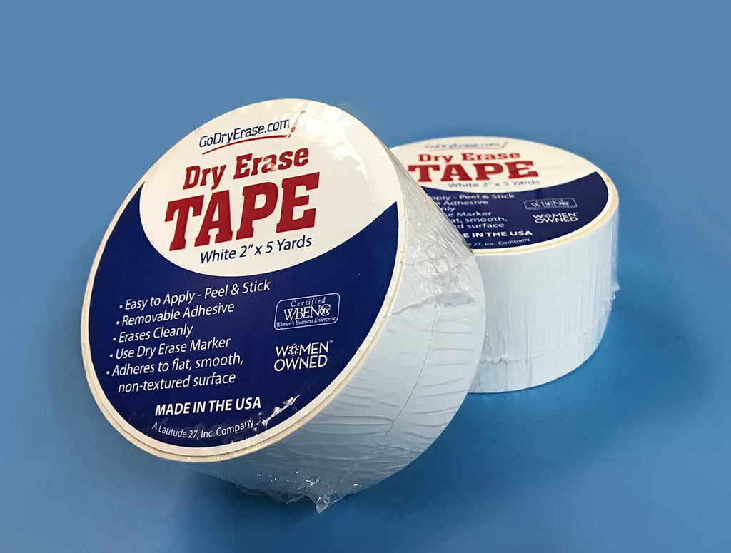 STOBOK 12 Pcs Whiteboard Marking Tape Adhesive Tape Desktop Whiteboard  White Board Divider Tape Dry Erase Tape Whiteboard Line Tape Grip Tape